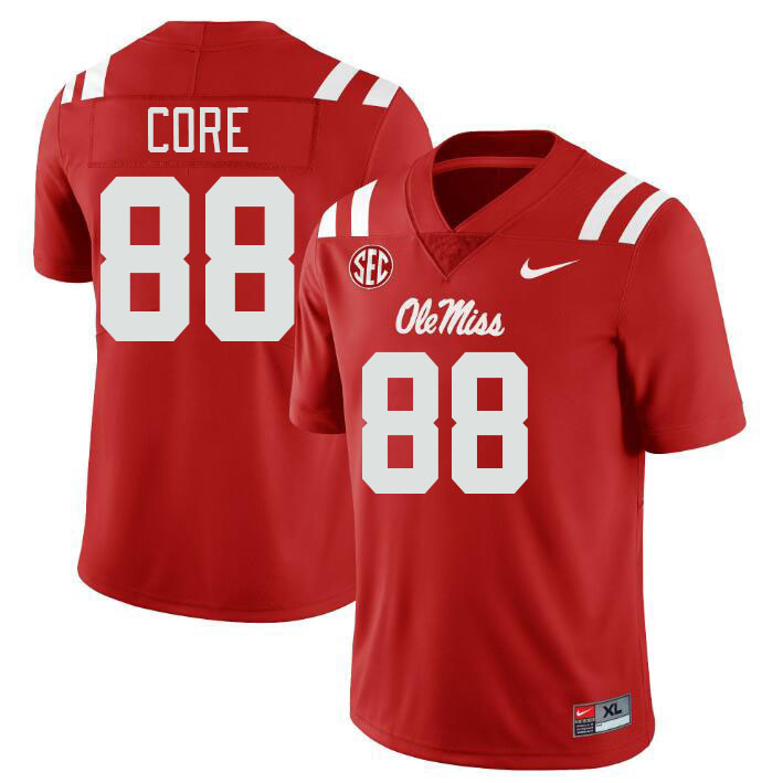 Ole Miss Rebels #88 Cody Core College Football Jerseys Stitched Sale-Red